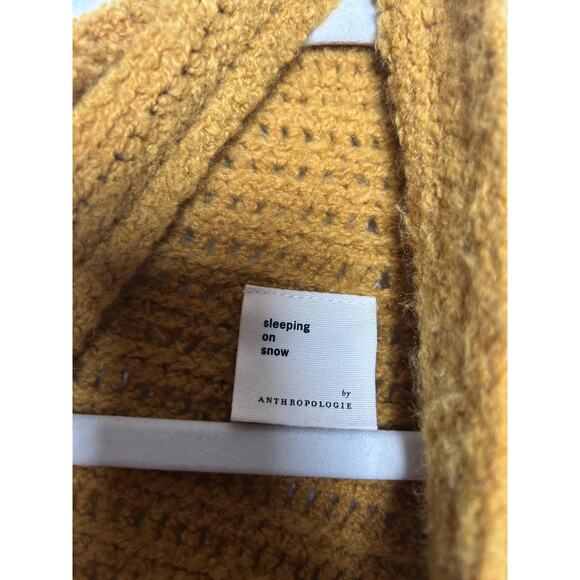 Cozy Mustard Open-Front Sweater - Picture 2 of 6